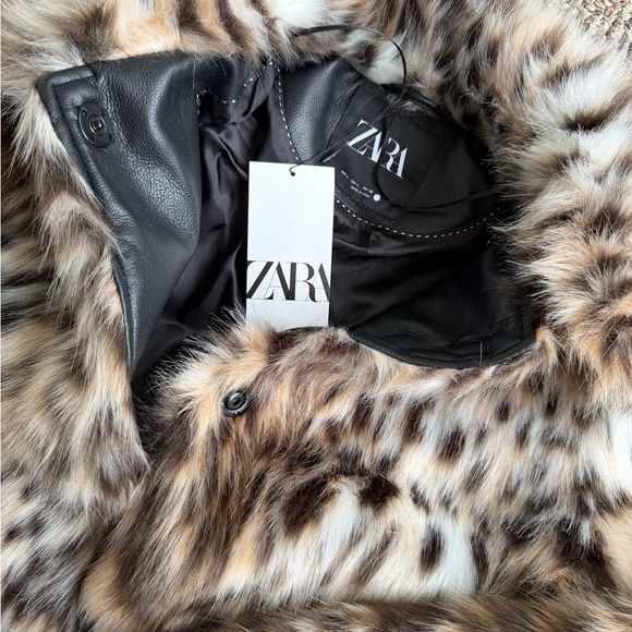 ZARA Faux Fur Jacket - Picture 6 of 8